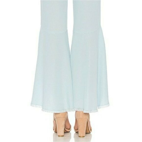 BB Dakota Atwell blue, boho, hi low, wide leg pants, size 0 - Picture 14 of 14